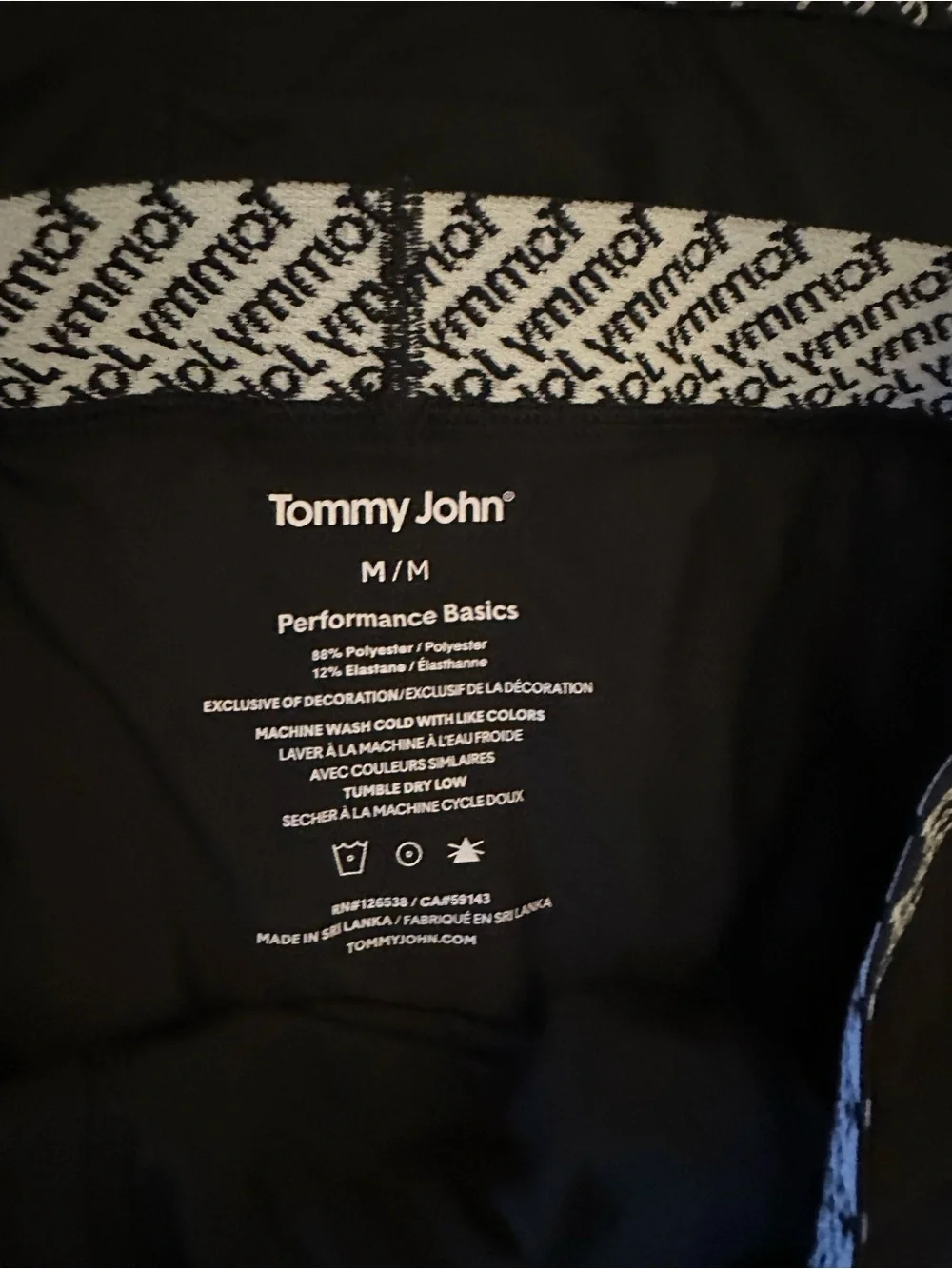 Tommy John | 3 Pairs | Black 6” Performance Basics Boxer Briefs - Men’s Medium